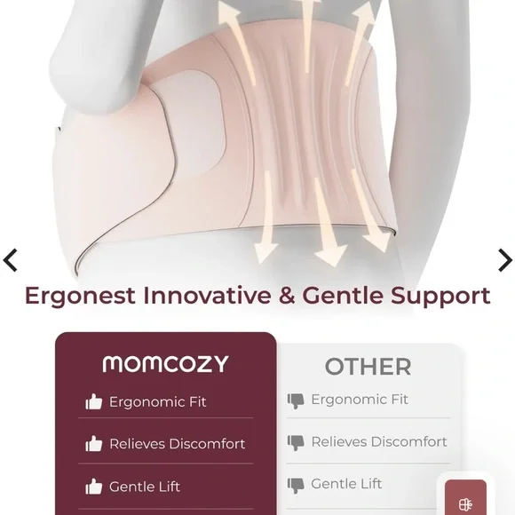 Maternity Support Belt in Pale Pink - Picture 3 of 9